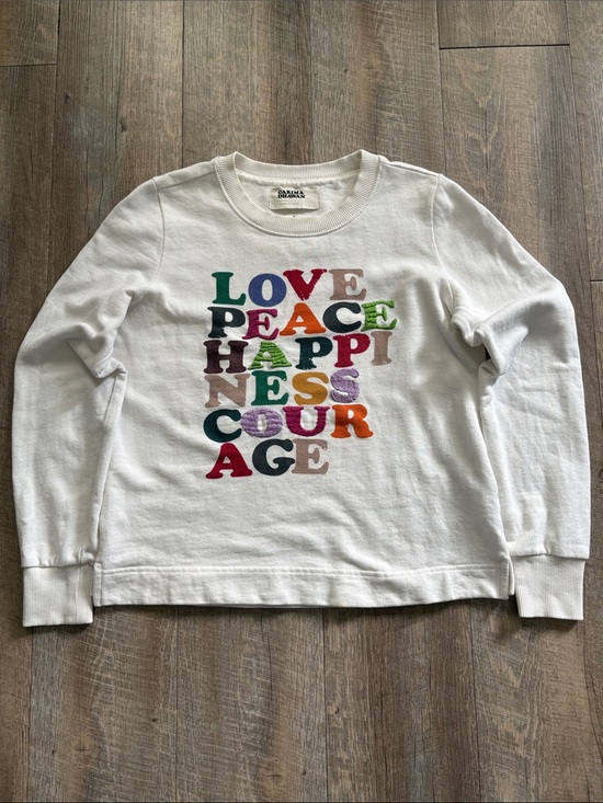Anthropologie Sweaters - Anthropologie Garima Dhawan White Crewneck Sweatshirt